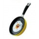 Frying Pan Shape Wall Clock - Yellow