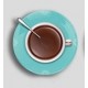 Coffee Cup with Saucer Wall Clock