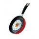 Frying Pan Shape Wall Clock - Red